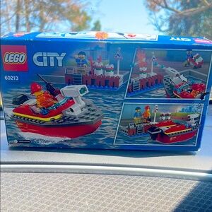 Lego Red and Blue Building Set Speedboat